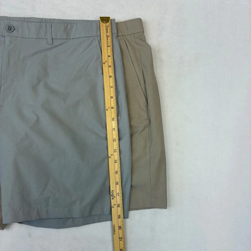 Holderness & Bourne Harwoood Shorts Mens 40 Tan Grey Bundle Golf Performance